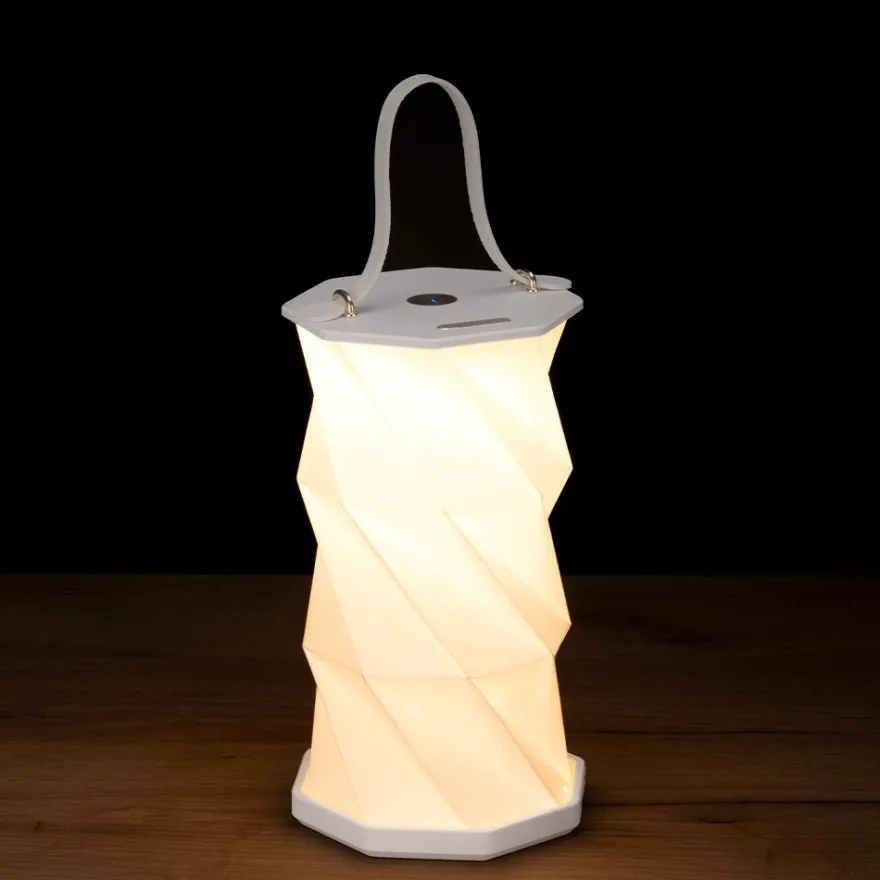 LED-Tischlampe Swing, 12cm x 12cm x 22,5cm, warmweiß, dimmbar, wiederaufladbar, inkl. Ladekabel