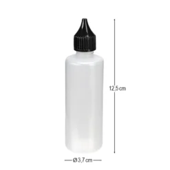 Leerflaschen, für je 90 ml Inhalt, Ø 3,7cm, 12,5 cm hoch, 6 Stück