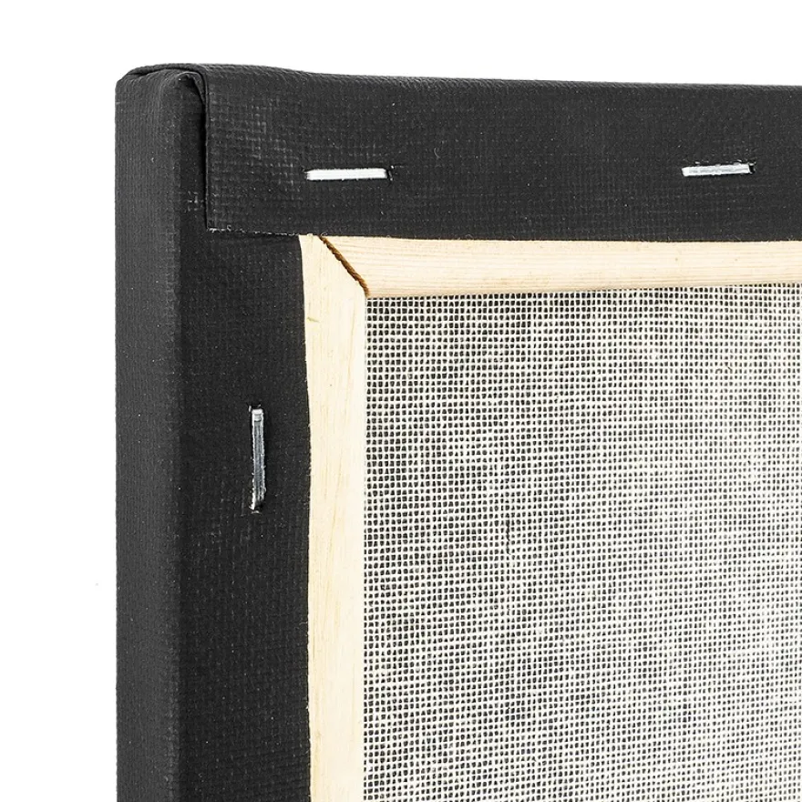 Leinwand auf Keilrahmen, 20cm x 20cm, 280g/m², schwarz