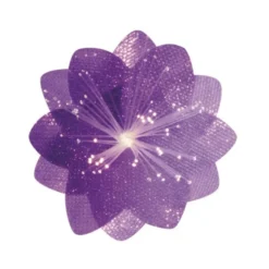Lichteffekt-Blume, Diamant-Effekt, Ø6cm, violett, 10er Set
