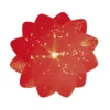 Lichteffekt-Blume, Diamant-Effekt, Ø6cm, rot, 10er Set