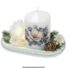 Lichteffekt-Blume, Diamant-Effekt, Ø6cm, transparent, 10er Set