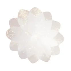 Lichteffekt-Blume, Diamant-Effekt, Ø6cm, transparent, 10er Set