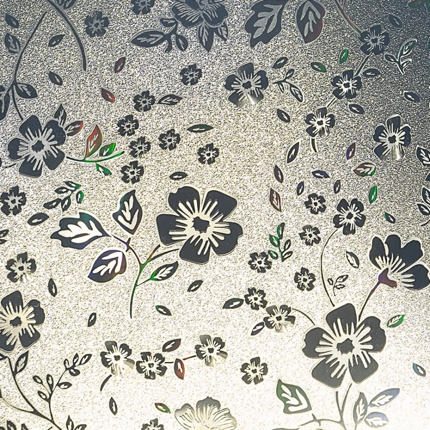 Lichteffekt-Folien, Blumen, DIN A4, satinierte Oberfläche, 10 Stück