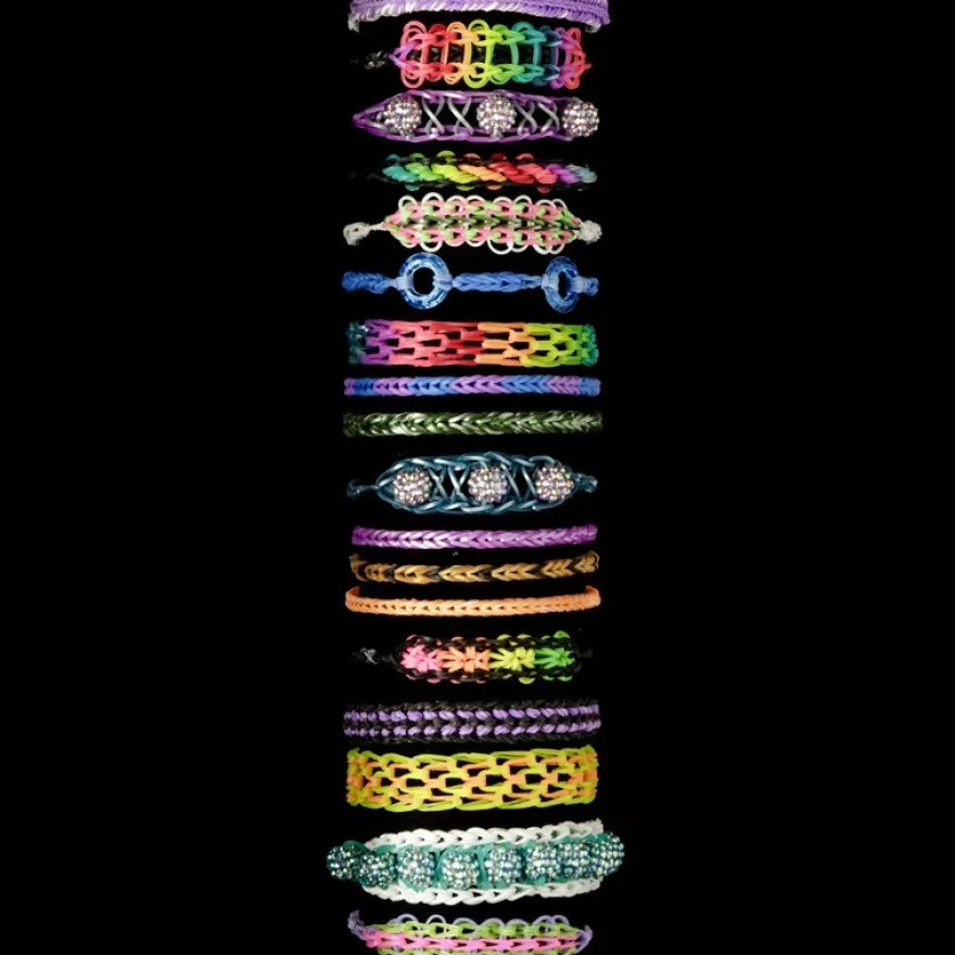 Loom-Karabinerhaken aus Kunststoff, 10mm, transparent, 50 Stück