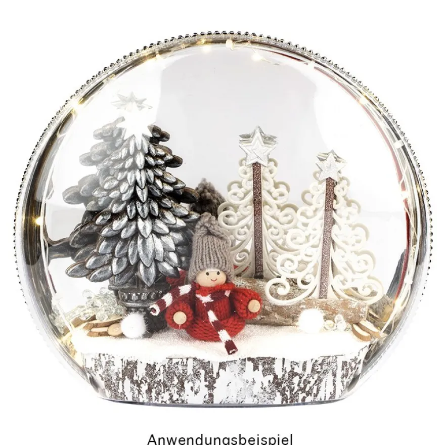 Magic Medaillon, zum Aufstellen, 2-teilig, 25cm x 22cm x 8,5cm, 1 Draht-Rundbogen, 10 Kabelbinder