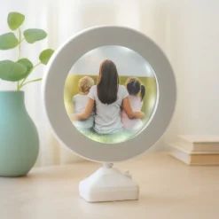 Magic Mirror, 20,2cm x 6,5cm x 25cm, 8 LEDs, inkl. 10 Motiv-Rückscheiben, inkl. Timer