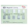 Magnete rechteckig, 10 Magnete 1,5cm x 1cm, 10 Metallscheiben 1,7cm x 1,2cm, 10 Stück