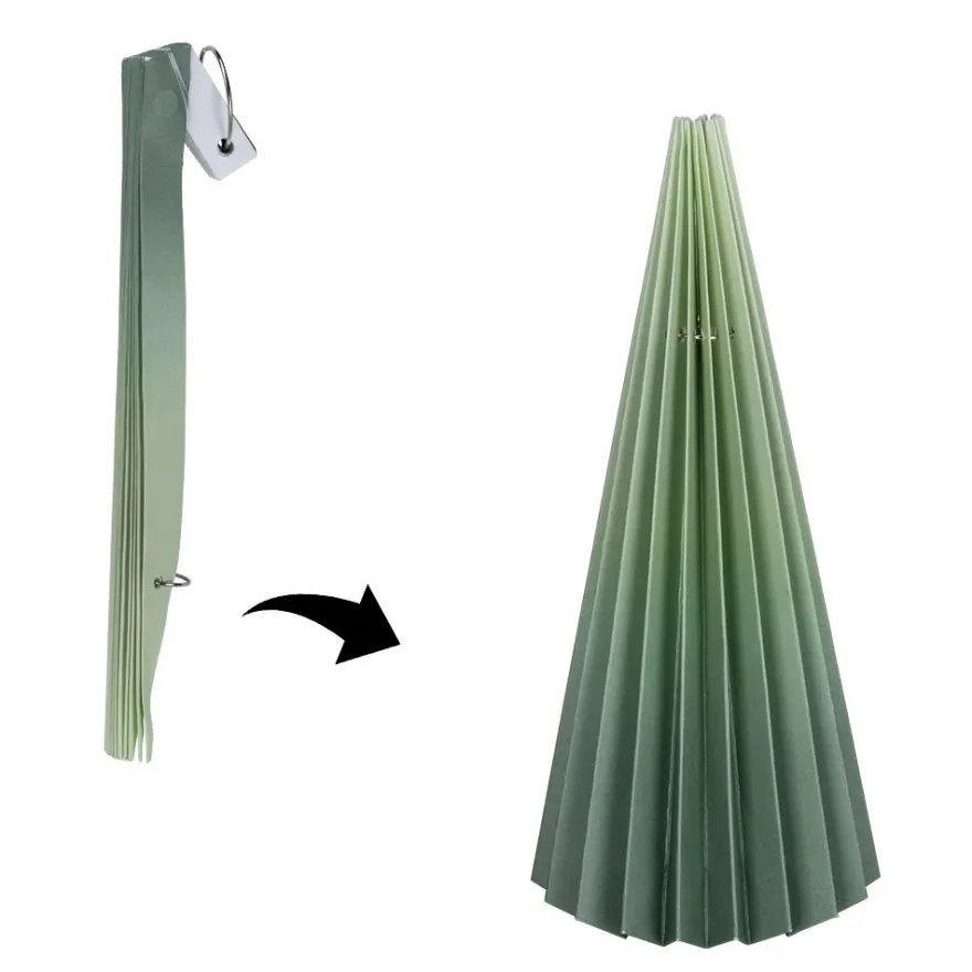 Magnet-Falt-Tanne, Design 4, Ø10cm, 22,3cm hoch, 180g/m², inkl. Tannenspitze