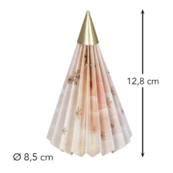 Magnet-Falt-Tanne, Design 2, Ø8,5cm, 12,5cm hoch, 180g/m², inkl. Tannenspitze