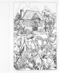 Malbuch: Malen... und die Seele lacht "Blumen-Idylle", DIN A4, 10 Seiten
