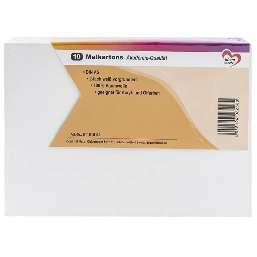 Malkartons, Akademie-Qualität, DIN A5, 10 Stück