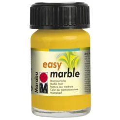 Marmorierfarbe, Marabu easy marble, 15 ml, mittelgelb