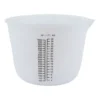 Messbecher, Silikon, 1000ml, versch. Maßeinheiten, weiß-transluzent, lebensmittelecht