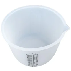 Messbecher, Silikon, 1000ml, versch. Maßeinheiten, weiß-transluzent, lebensmittelecht