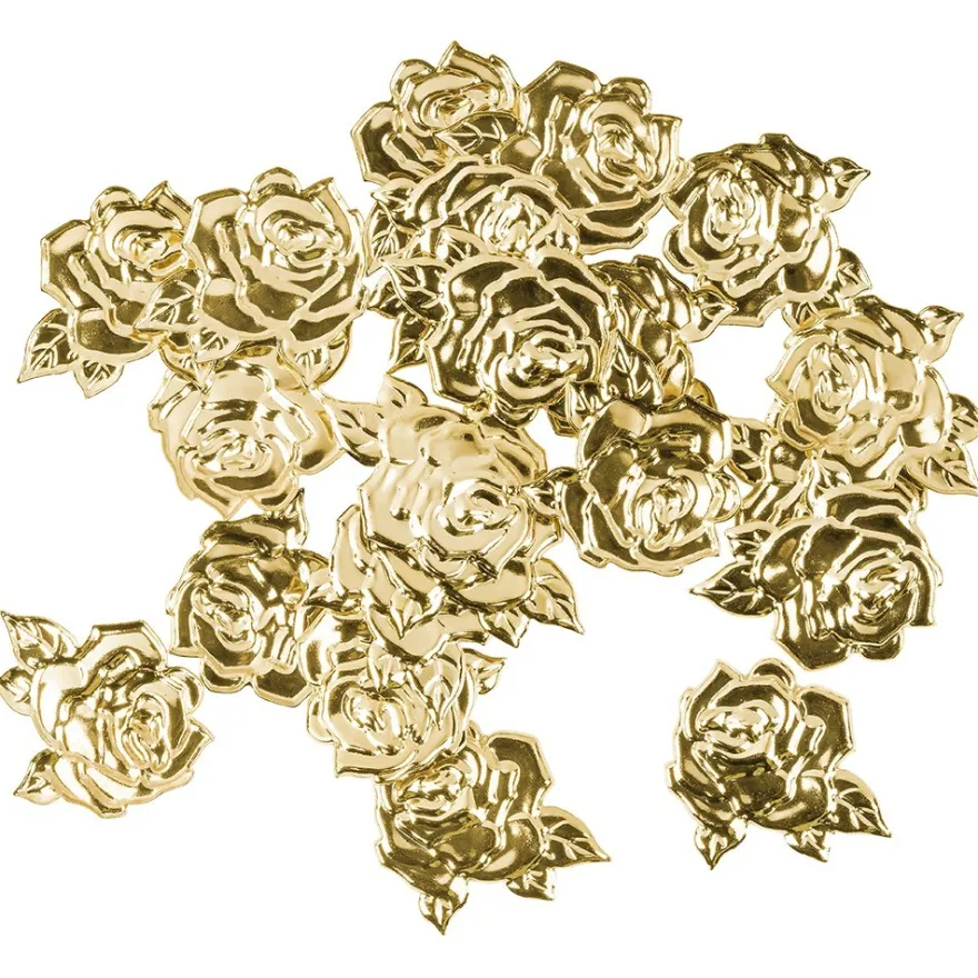 Messing Ornamente, Rose, 1,5cm x 1,5cm, 20 Stück