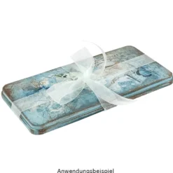 Metall-Boxen, 20,4cm x 10cm x 1,2cm, 3 Stück