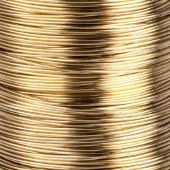 Metalldraht, 50m lang, Ø 0,3mm, hellgold