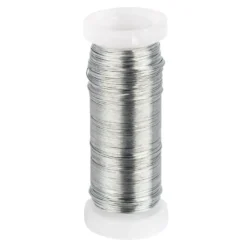 Metalldraht, 50m lang, Ø 0,3mm, silber