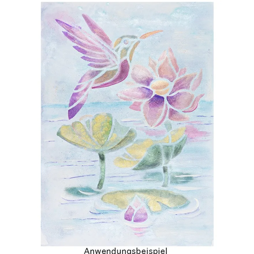 Metallic-Aquarellfarben, Sortierung 3, 6 verschiedene Farben