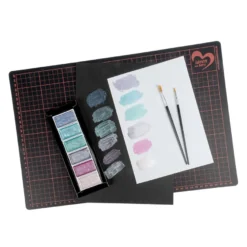 Metallic-Aquarellfarben, Sortierung 1, 6 verschiedene Farben