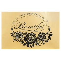 Metallic-Bügeltransfer, Beautiful, DIN A4, gold glänzend