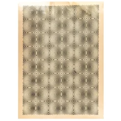 Metallic-Bügeltransfer, Hintergrund, Kreise, 25cm x 34cm, gold glänzend
