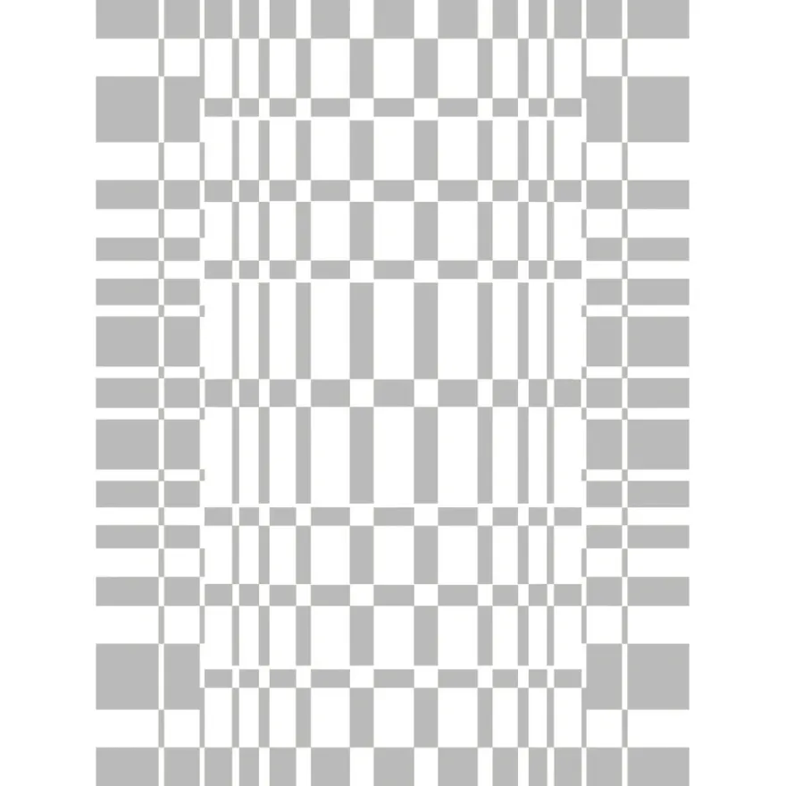 Metallic-Bügeltransfer, Hintergrund, Vierecke, 25cm x 34cm, silber glänzend