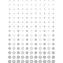 Metallic-Bügeltransfer, Hintergrund, Punkte & Kreise, 25cm x 34cm, silber glänzend