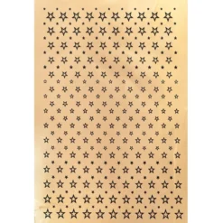 Metallic-Bügeltransfer, Hintergrund, Sterne, 25cm x 34cm, gold glänzend