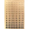 Metallic-Bügeltransfer, Hintergrund, Punkte & Kreise, 25cm x 34cm, gold glänzend
