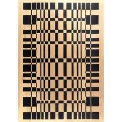 Metallic-Bügeltransfer, Hintergrund, Vierecke, 25cm x 34cm, gold glänzend