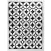 Metallic-Bügeltransfer, Hintergrund, Ornamente, 25cm x 34cm, silber glänzend