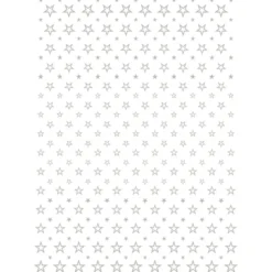 Metallic-Bügeltransfer, Hintergrund, Sterne, 25cm x 34cm, silber glänzend