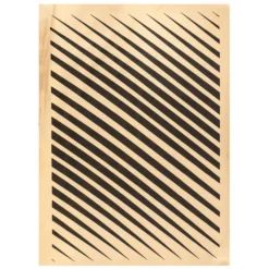 Metallic-Bügeltransfer, Hintergrund, Diagonale Streifen, 25cm x 34cm, gold glänzend