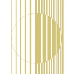Metallic-Bügeltransfer, Hintergrund, Streifen & Kreis, 25cm x 34cm, gold glänzend