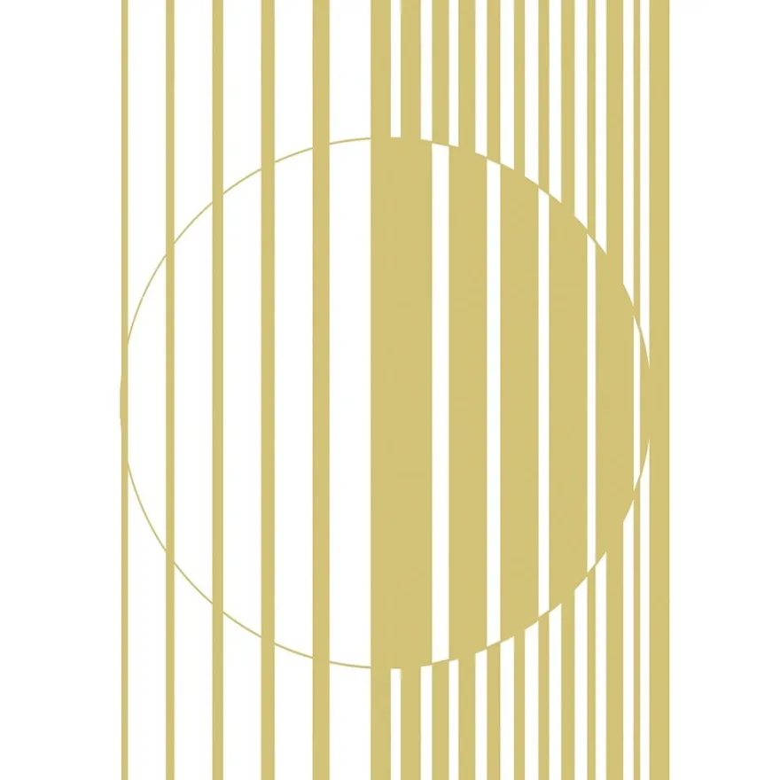 Metallic-Bügeltransfer, Hintergrund, Streifen & Kreis, 25cm x 34cm, gold glänzend