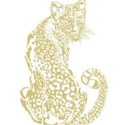Metallic-Bügeltransfer, Leopard, DIN A4, gold glänzend