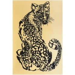 Metallic-Bügeltransfer, Leopard, DIN A4, gold glänzend