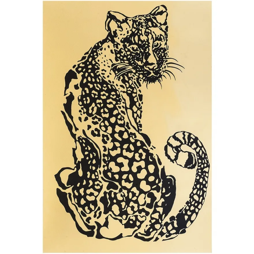 Metallic-Bügeltransfer, Leopard, DIN A4, gold glänzend