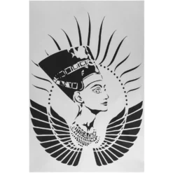 Metallic-Bügeltransfer, Nofretete, DIN A4, silber glänzend