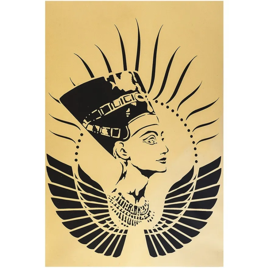 Metallic-Bügeltransfer, Nofretete, DIN A4, gold glänzend