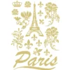 Metallic-Bügeltransfers, Paris, DIN A4, gold glänzend
