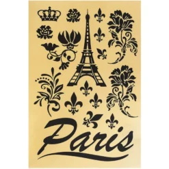 Metallic-Bügeltransfers, Paris, DIN A4, gold glänzend