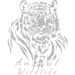 Metallic-Bügeltransfer, Tiger, DIN A4, silber glänzend