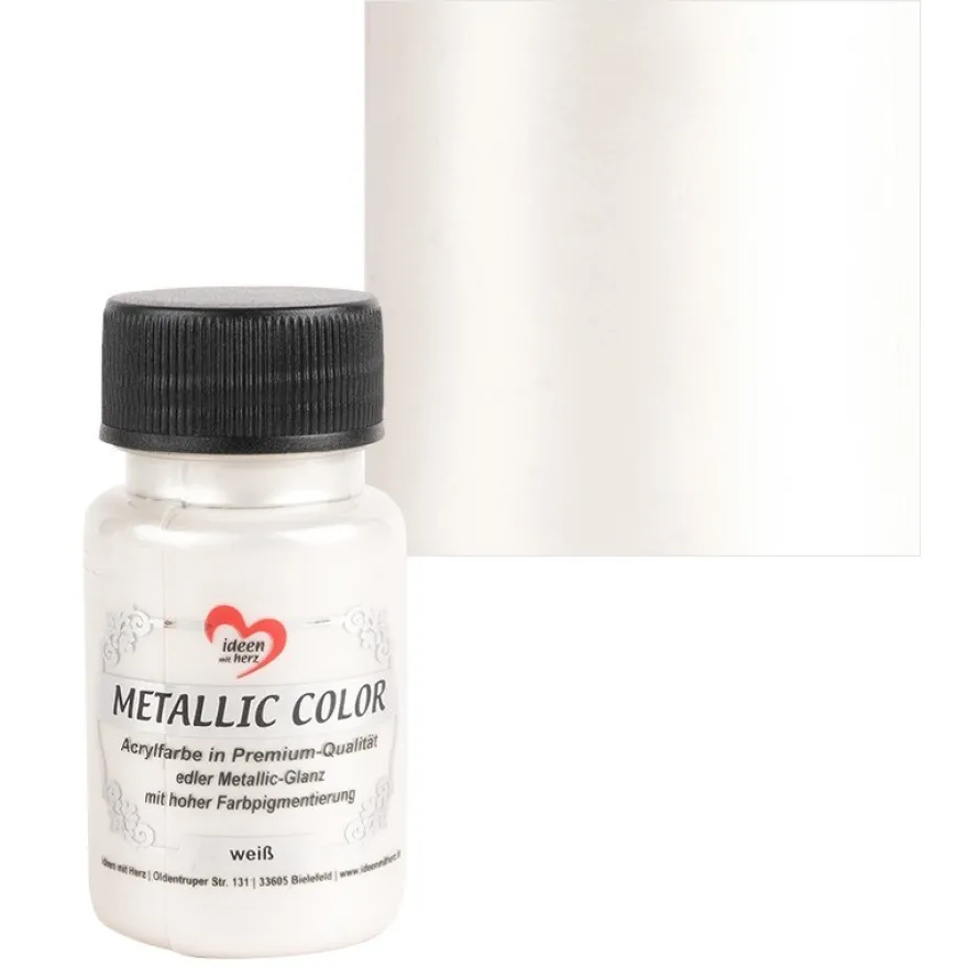 Metallic Color, weiß, 50ml