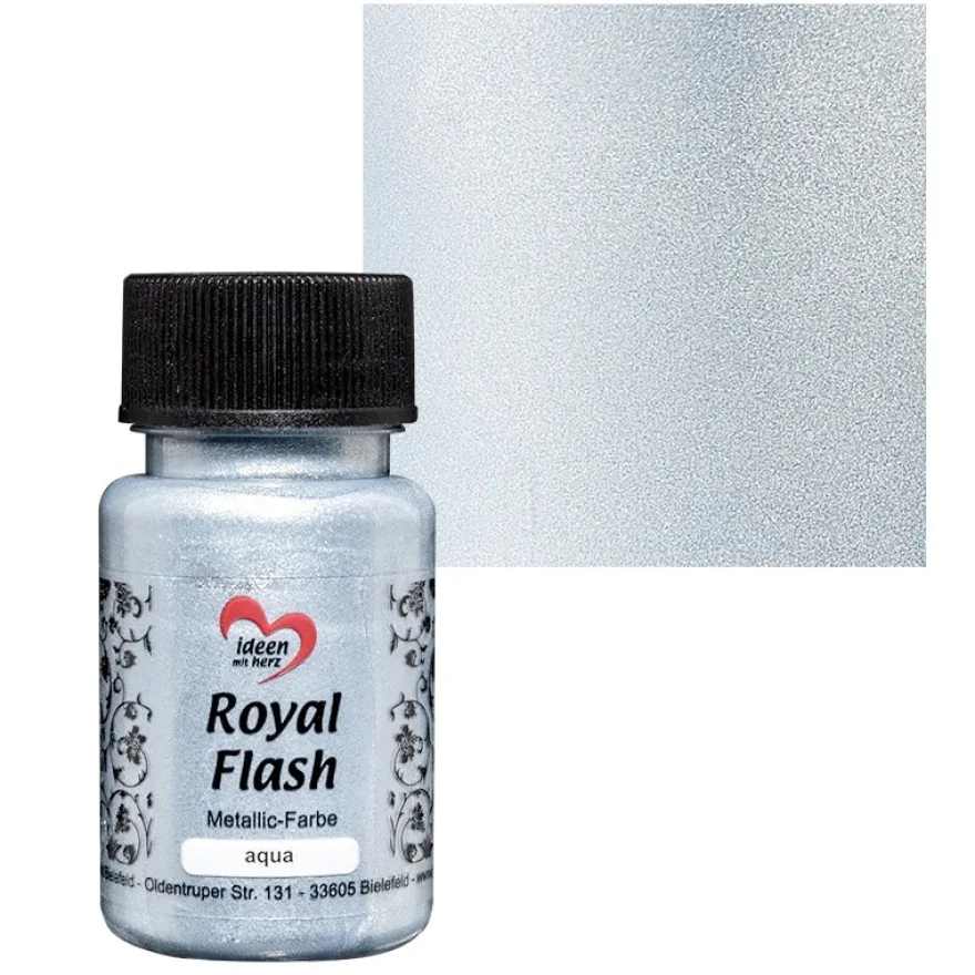 Metallic-Farbe "Royal Flash", aqua/hellblau, 50ml