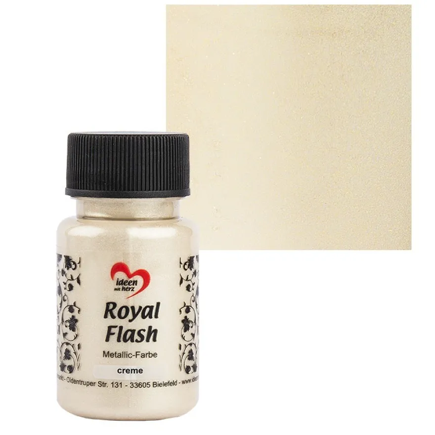 Metallic-Farbe "Royal Flash", creme, 50ml