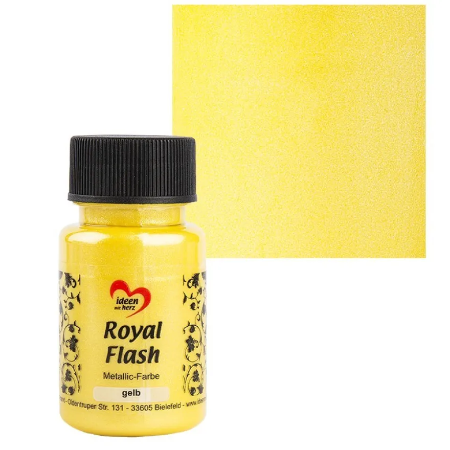 Metallic-Farbe "Royal Flash", gelb, 50ml