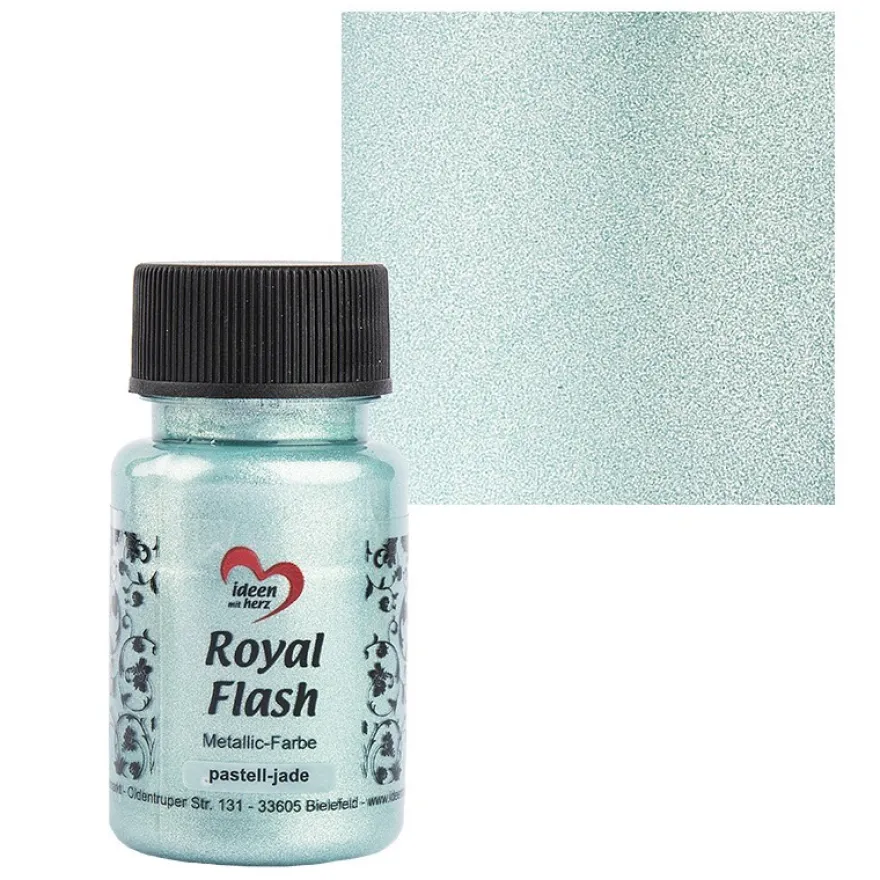 Metallic-Farbe "Royal Flash", pastell-jade, 50ml